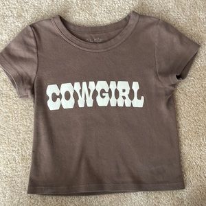 John Galt Brandy Melville cowgirl shirt OS
